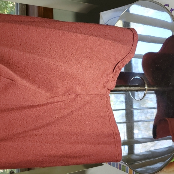 EXPRESS ONE ELEVEN RUST Cutout Shoulder Dolman Sleeve Top-VGUC-Sz XS - Picture 5 of 11